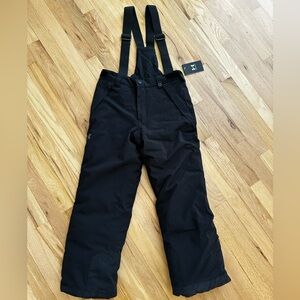 NWT Under Armour Coldgear Black Youth Medium Snow Pants Snow Bibs
